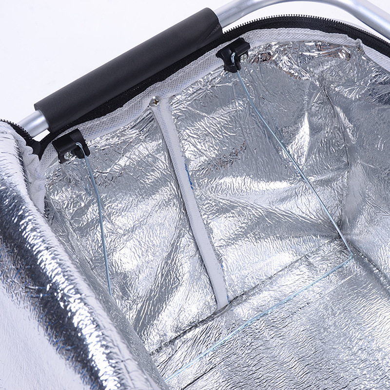 Insulated Collapsable Aluminum Cooler Picnic Basket