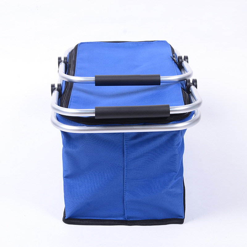 Insulated Collapsable Aluminum Cooler Picnic Basket