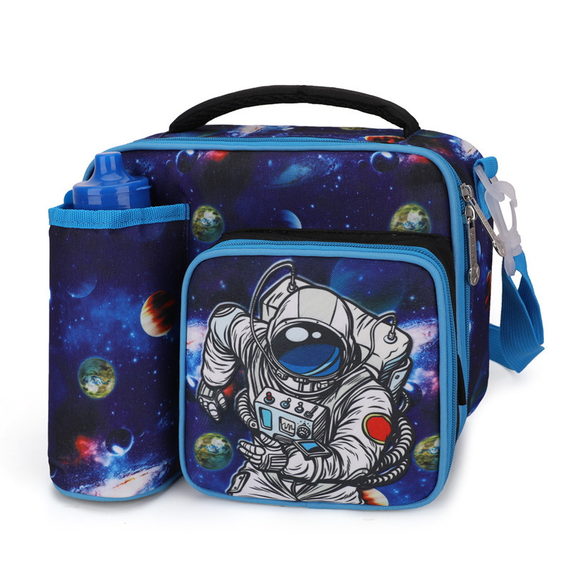 Kids Unicorn Lunch Tote Bag with Bottle Holder