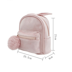Corduroy Mini Pom-poms Backpack