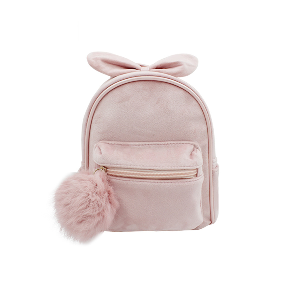 Corduroy Mini Pom-poms Backpack
