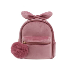 Corduroy Mini Pom-poms Backpack