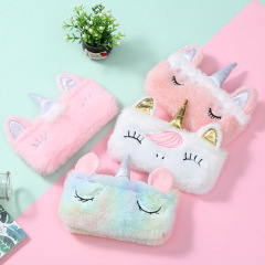 Unicorn Plush Stationery Case