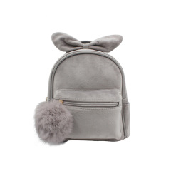 Corduroy Mini Pom-poms Backpack