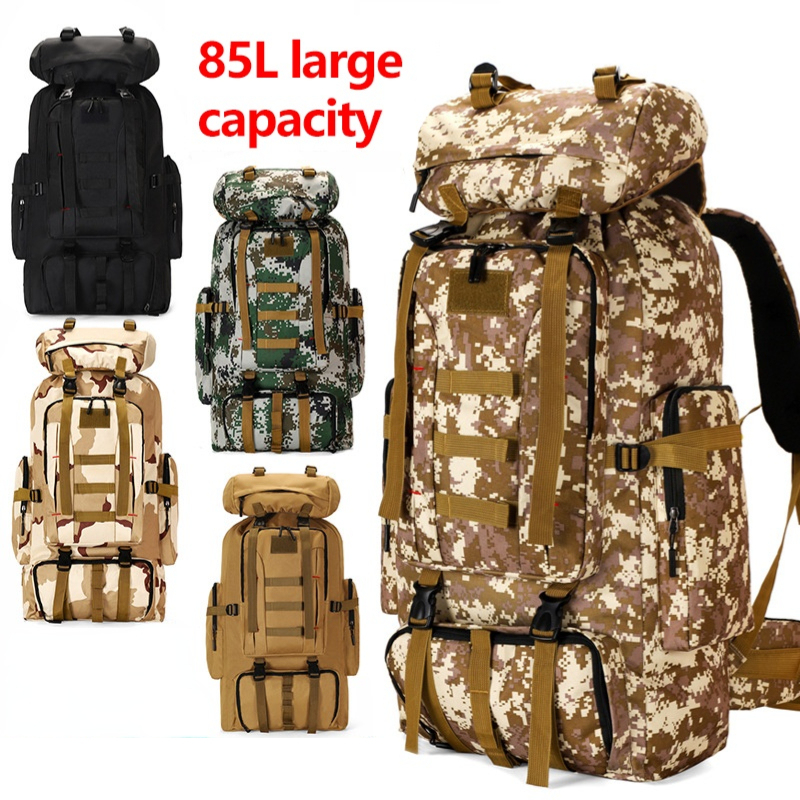 85L Camouflage Military Tactical Backpack