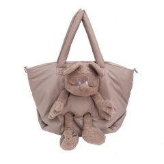 Autumn Winter Bear Tote Handbag