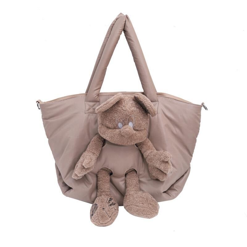 Autumn Winter Bear Tote Handbag