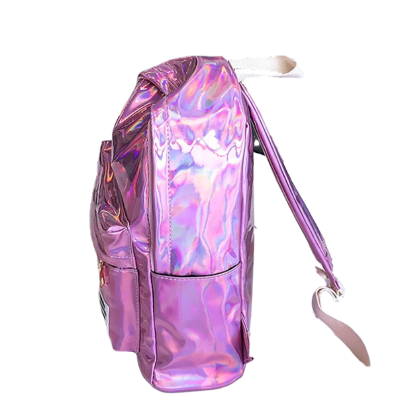 Shiny Holographic Girls Backpack