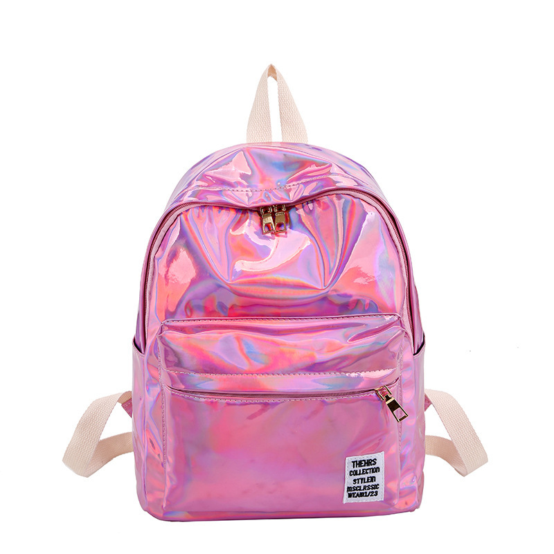 Shiny Holographic Girls Backpack