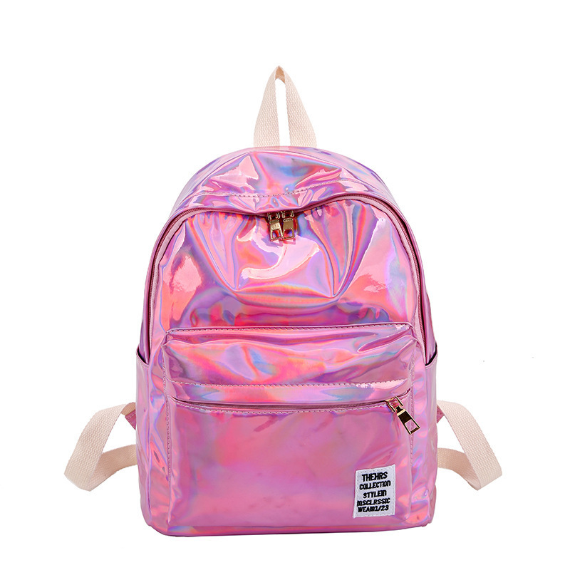 Shiny Holographic Girls Backpack
