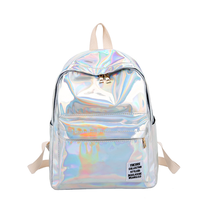 Shiny Holographic Girls Backpack