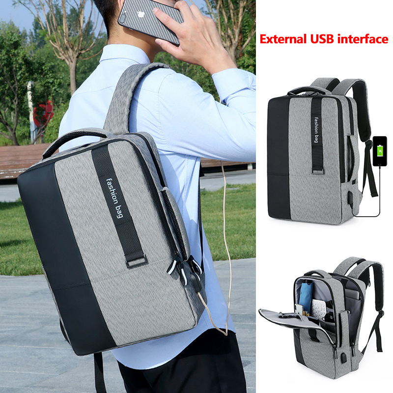 USB Charging Hole Business Bag