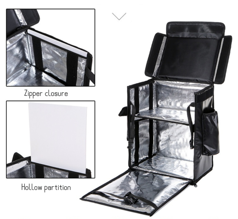 43L Reflective Cooler Delivery Backpack