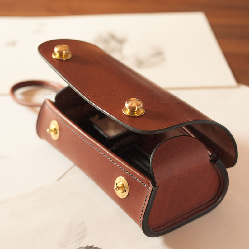 Vintage Leather Pencil Case