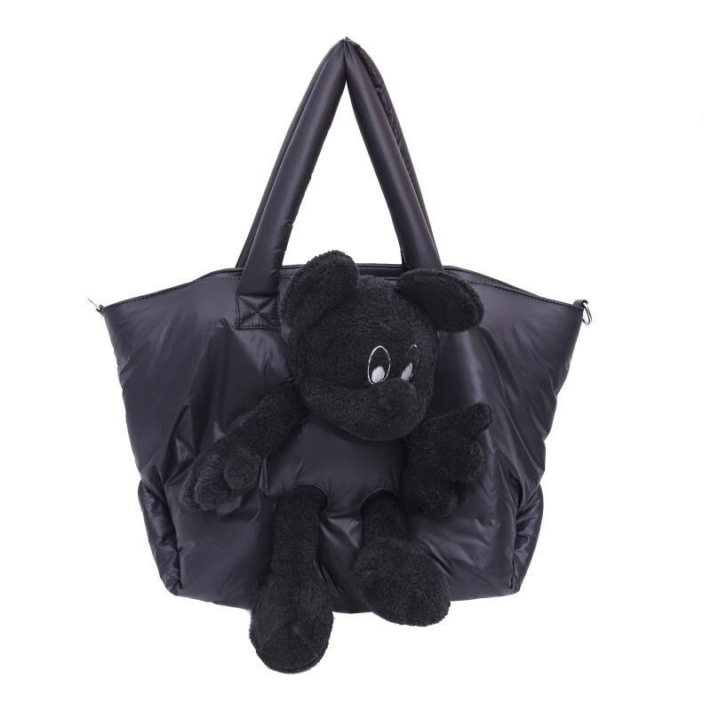 Autumn Winter Bear Tote Handbag
