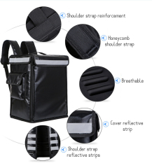 43L Reflective Cooler Delivery Backpack