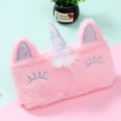 Unicorn Plush Stationery Case