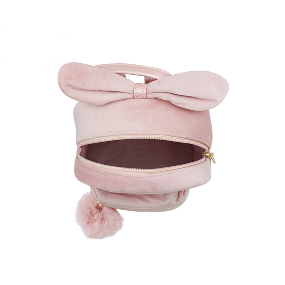 Corduroy Mini Pom-poms Backpack