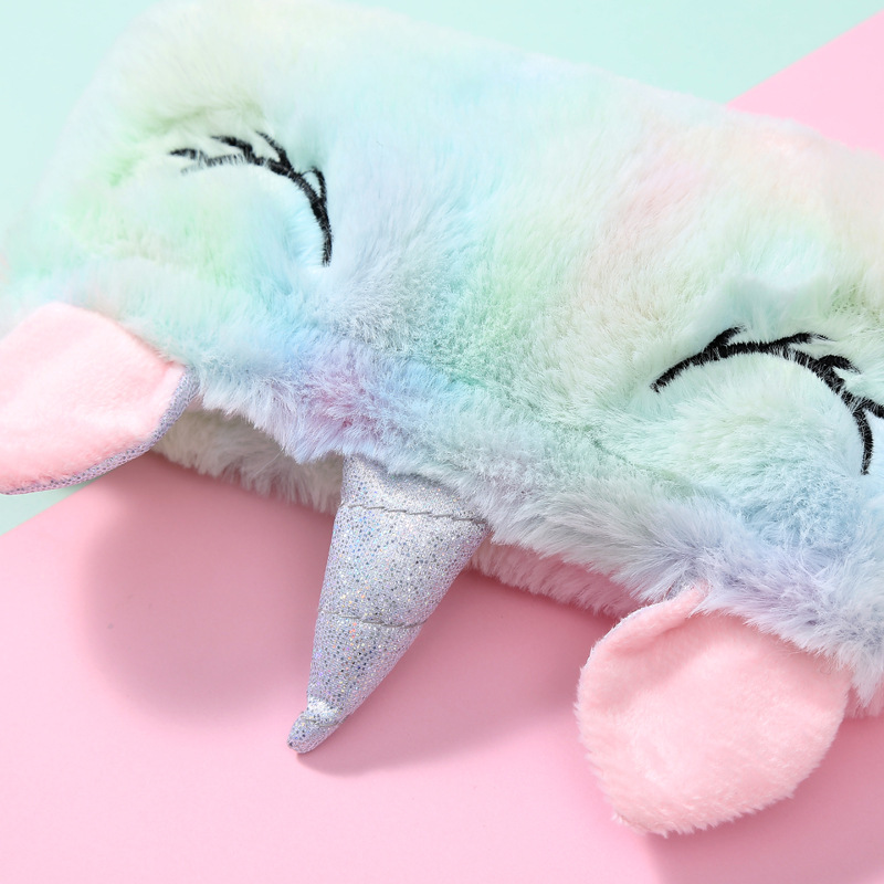 Unicorn Plush Stationery Case