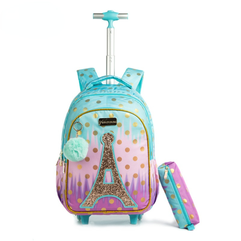 Rolling Backpack with Wheels