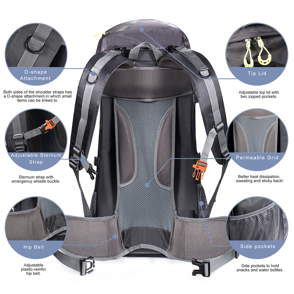 Solar Charged Hiking Backpack
