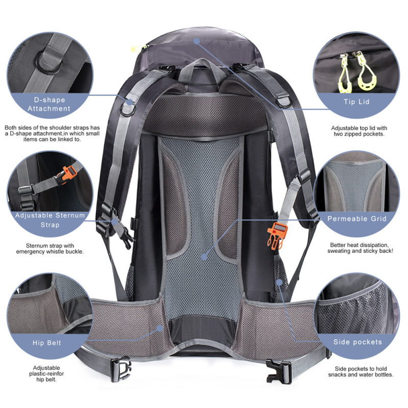 Solar Charged Hiking Backpack