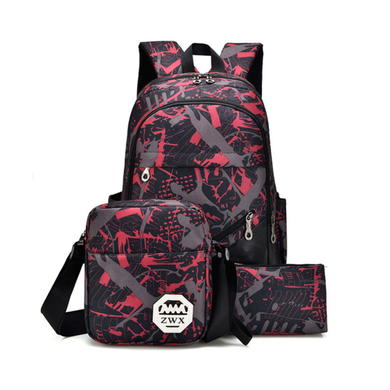 Usb Charging Backpack Messenger Sets