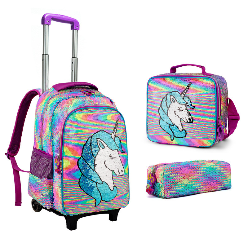 Detachable Trolley School Bags