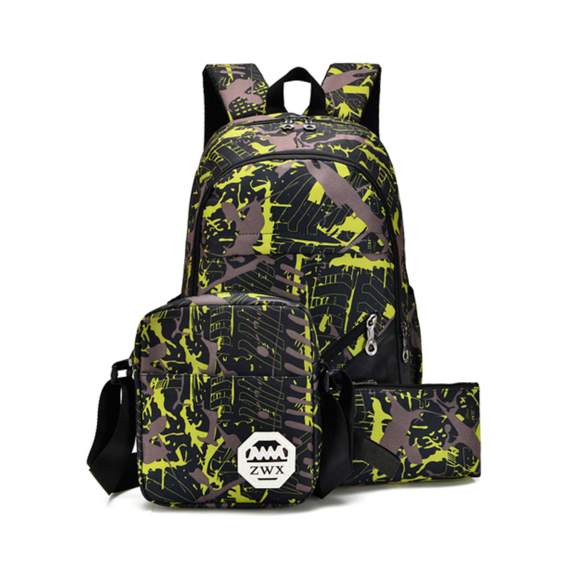 Usb Charging Backpack Messenger Sets