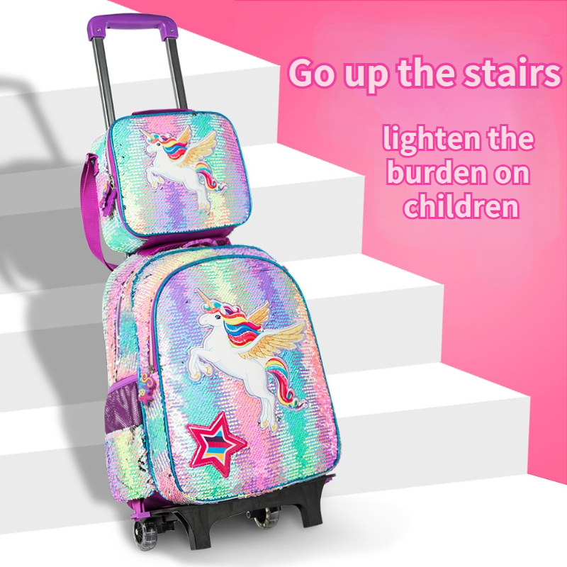 Detachable Trolley School Bags