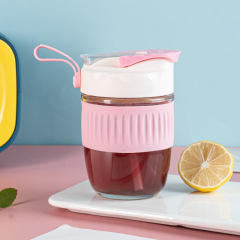 11 oz Lock Cup Glass Water Bottle
