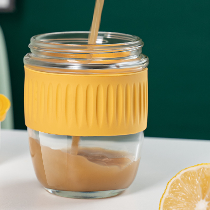 11 oz Lock Cup Glass Water Bottle