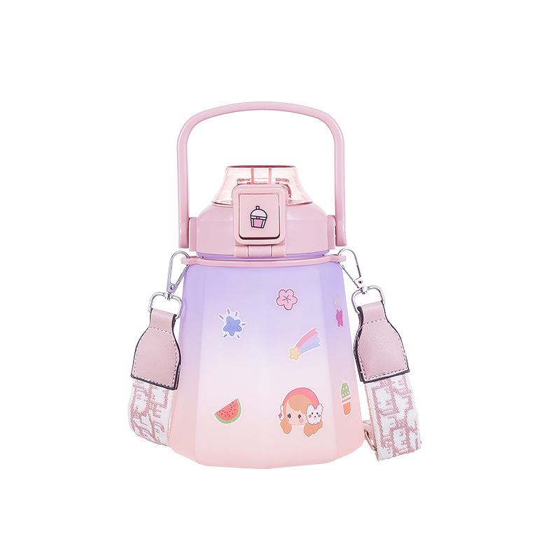 Frosted Gradient Potbelly Cup Bottle