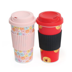 16 oz Cork Coffee Cup Food Grade PP