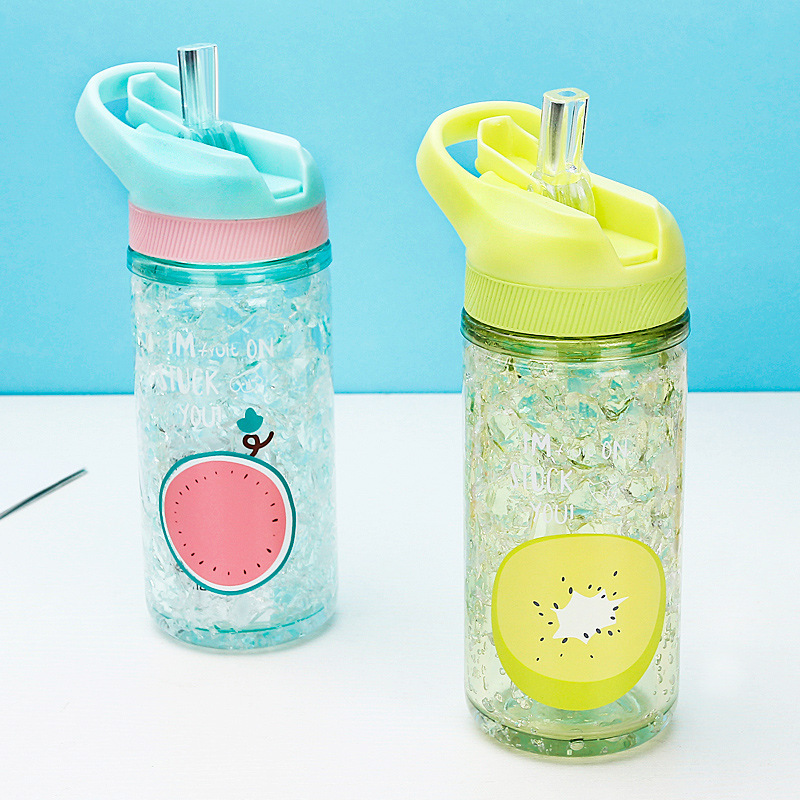 500ml Double-layer Ice Cup Water Bottles