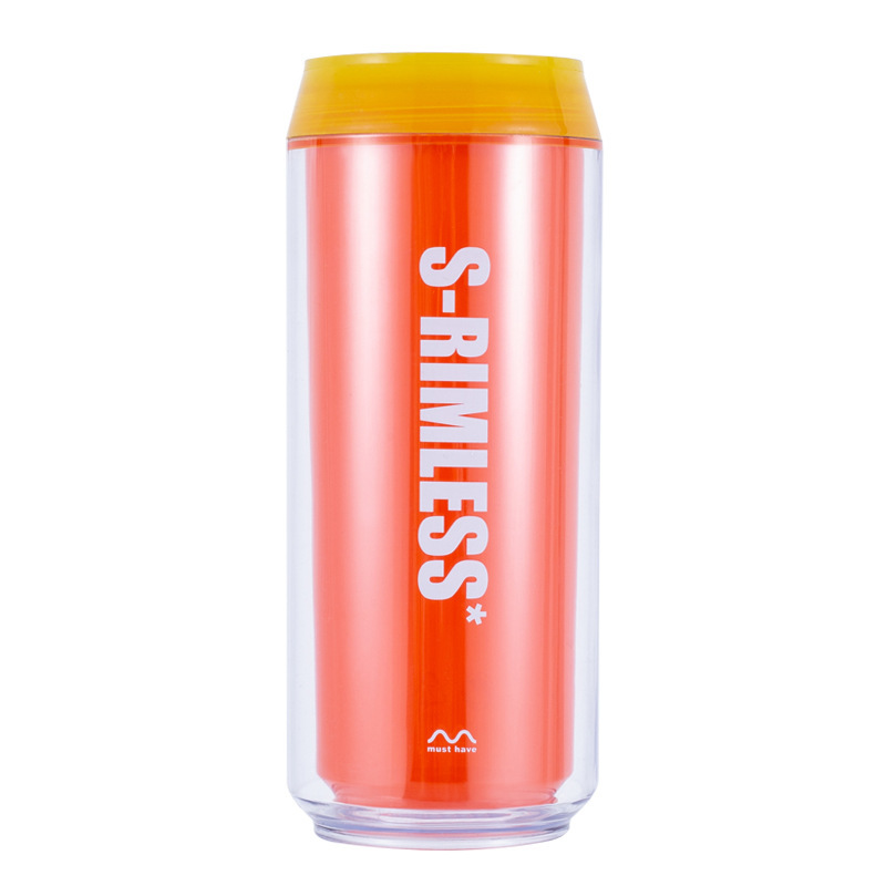 14 oz Cola Can Double Layer Plastic Ice Cup