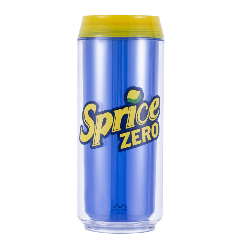 14 oz Cola Can Double Layer Plastic Ice Cup