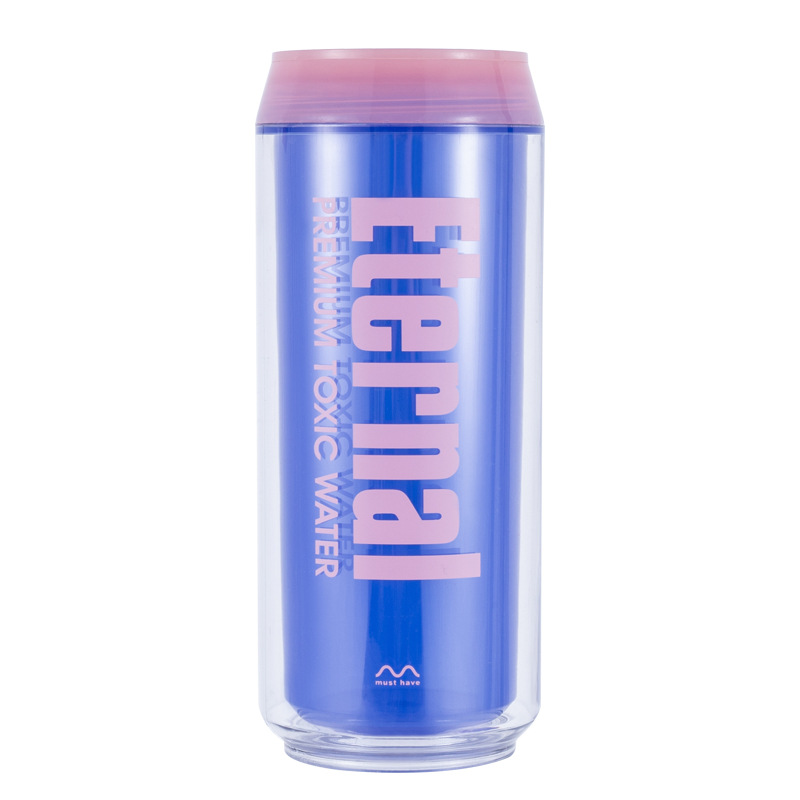 14 oz Cola Can Double Layer Plastic Ice Cup
