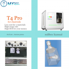 Fresadora húmeda de 4 ejes para laboratorio dental M6 T4 Pro