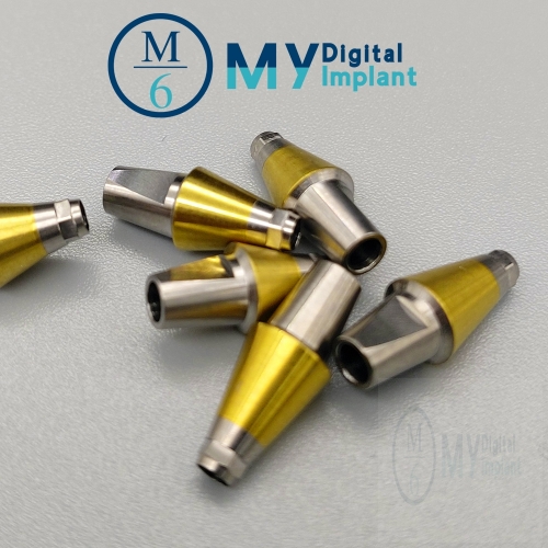 Stock implant abutment compatible to Dentium Osstem implant