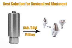 OEM customized dental bar bridge, individual implant abutment, 3D model, surgical guide, temporary tooth with dental 3D printer and milling machine