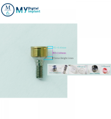Accesorio para sobredentadura de pilar localizador dental para barra y puente de implante