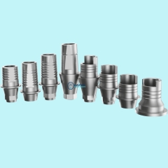 Dental ti base abutment for implant restoration