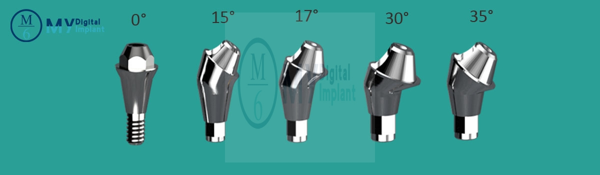 dental straight angle multi unit abutment 0° 15° 17° 30° 35° M6 my implant