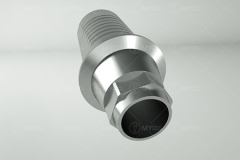 Dental ti base abutment for implant restoration