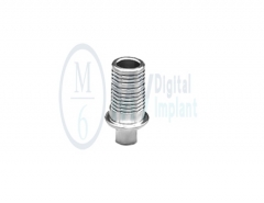 Pilar tibase para implante dental compatible M6 SIC 3.3,4.2 gh=1mm