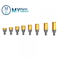 Straumann dental implant locator abutment with different collar height