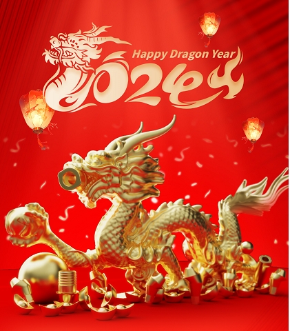 Wish you and your family a prosperous Year of Dragon
