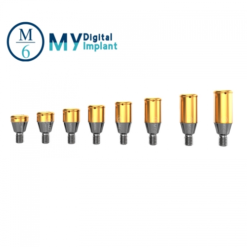 M6 Zimmer dental implant locator abutment attachment with collar height