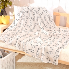 2 Layers 100% Cotton Baby Muslin Swaddle Blanket